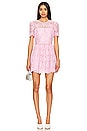 view 1 of 3 Guipure Lace Mini Dress in Pink