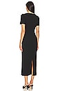 view 3 of 4 Crepe Diamante Midi Dress in Black