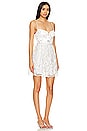 view 2 of 4 Sequin Lace Mini Dress in White