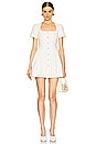 view 1 of 4 Boucle Short Sleeve Mini Dress in Cream