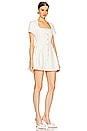 view 2 of 4 Boucle Short Sleeve Mini Dress in Cream