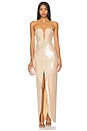 view 1 of 4 MAXIVESTIDO SEQUIN in Champagne