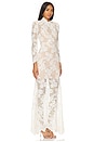 view 2 of 4 Rhinestone Lace Maxi Dress in White