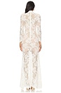 view 3 of 4 Rhinestone Lace Maxi Dress in White