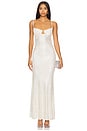 view 1 of 4 Rhinestone Maxi Dress in Cream