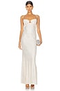 view 1 of 4 Rhinestone Maxi Dress in Cream