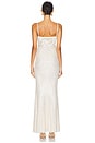 view 3 of 4 Rhinestone Maxi Dress in Cream