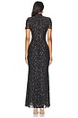 view 3 of 4 ROBE. MAXI AVEC STRASS SQUARE in Black