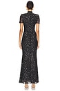 view 3 of 4 ROBE. MAXI AVEC STRASS SQUARE in Black