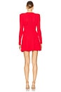 view 3 of 4 Pointelle Knit Mini Dress in Red