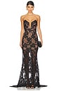 view 1 of 4 Rhinestone Maxi Dress in Black