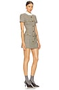 view 2 of 4 Check Wool Mini Dress in Brown