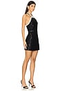 view 2 of 4 Boucle Pearl Trim Mini Dress in Black