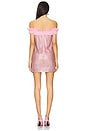 view 3 of 4 x Christopher Kane Crystal Fishnet Mini Dress in Pink