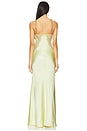 view 3 of 4 x Christopher Kane Lace Satin Maxi Dress in Yellow
