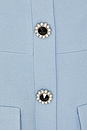 view 4 of 4 ROBE MIDI BOUTONNÉE DEVANT in Blue