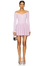 view 1 of 4 Ribbed Knit Mini Dress in Pink
