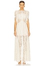 view 1 of 4 White Lace Tiered Maxi Dress in White