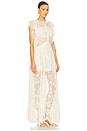 view 2 of 4 White Lace Tiered Maxi Dress in White