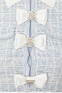 view 4 of 4 Check Collared Knit Mini Dress in Blue