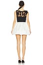 view 3 of 4 Tulle Mini Dress in Black & White