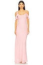 view 1 of 4 Georgette Flower Maxi Dress in Pink