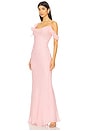 view 3 of 4 Georgette Flower Maxi Dress in Pink