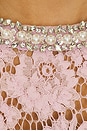 view 4 of 4 Fine Lace Pearl Midi Dress in Pink