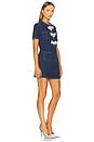 view 2 of 4 Denim Bow Mini Dress in Blue