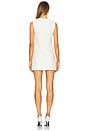 view 3 of 4 Cream Boucle Bow Mini Dress in Cream