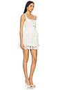 view 2 of 3 White Lace Tiered Mini Dress in White