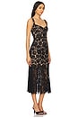 view 2 of 4 Fine Lace Midi Dress in Black