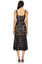 view 3 of 4 Fine Lace Midi Dress in Black