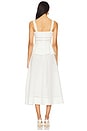 view 3 of 4 Linen Peplum Midi Dress in Cream
