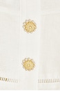 view 4 of 4 Linen Peplum Midi Dress in Cream