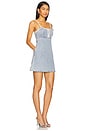 view 2 of 4 Denim Pearl Mini Dress in Light Blue Denim