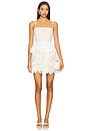 view 1 of 4 Cotton Broderie Mini Dress in White
