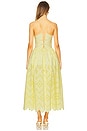 view 3 of 3 Cotton Broderie Midi Dress in Yellow