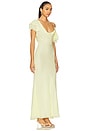 view 2 of 4 Georgette Frill Maxi Dress in Yellow