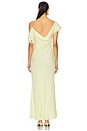 view 4 of 4 Georgette Frill Maxi Dress in Yellow