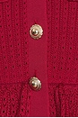 view 4 of 4 Knit Mini Dress in Burgundy
