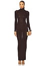 view 1 of 3 Knit Maxi Dress in Brown