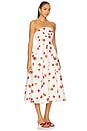 view 2 of 3 Floral Midi Dress in White
