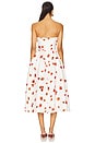 view 3 of 3 Floral Midi Dress in White