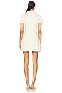 view 3 of 4 Collared Denim Mini Dress in Cream