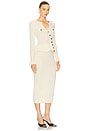 view 2 of 4 Asymmetric Knit Midi Dress in Cream