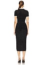 view 3 of 4 Chenille Knit Midi Dress in Black