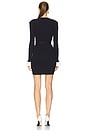 view 3 of 3 MINIVESTIDO DE MALHA DE VISCOSE in Navy
