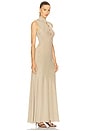 view 2 of 4 VESTIDO LONGO DE MALHA LUREX in Gold