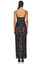view 3 of 4 Floral Lace Maxi Dress in Black